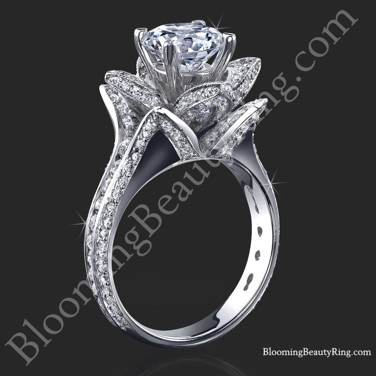 Unique Engagement Rings - Flower Rings